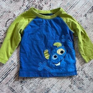 First Impressions Blue and Green Long Sleeve Tee